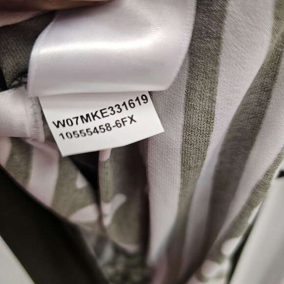 Jones New York Signature Womens V neck Signature 3/4 Sleeve Multi Print Stretchy - Picture 13 of 13